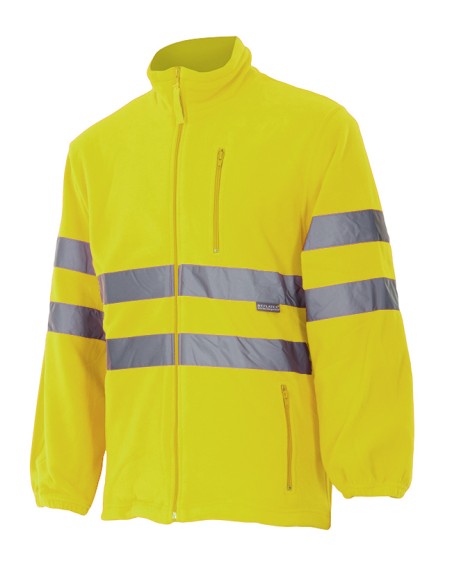 CHAQUETA POLAR A. V.  AMARILLO FLUOR TALLA XS-5XL